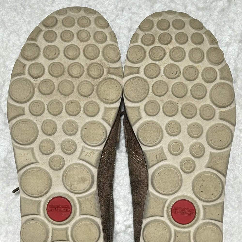 Skechers Womens Brown Gomat GoTech Lace Casual Loafers Shoes SZ US 9 - Picture 9 of 11
